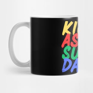 Kick Ass Super Dad (Mood Colors) Mug